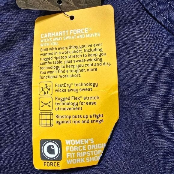 Carhartt Navy Original Fit Shorts NWT - Picture 5 of 7